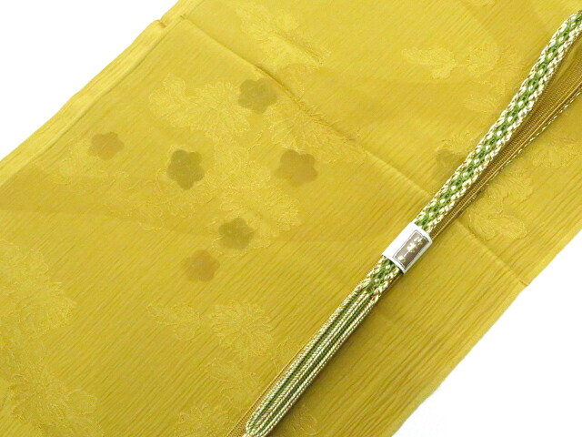 【中古】和装小物 帯揚げ帯締めセット 帯揚 帯締 平組 金糸 美品 r8w06-867【リサイクル】 IDnet｜アイディーネット