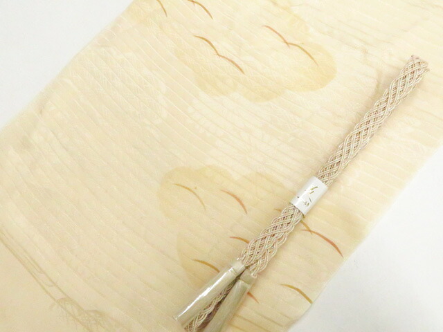 【中古】和装小物 帯締め 帯揚げ セット 未使用品 夏物 夏 絽 平組 帯締 帯揚 美品 r8w07-1006【リサイクル】 IDnet｜アイディーネット