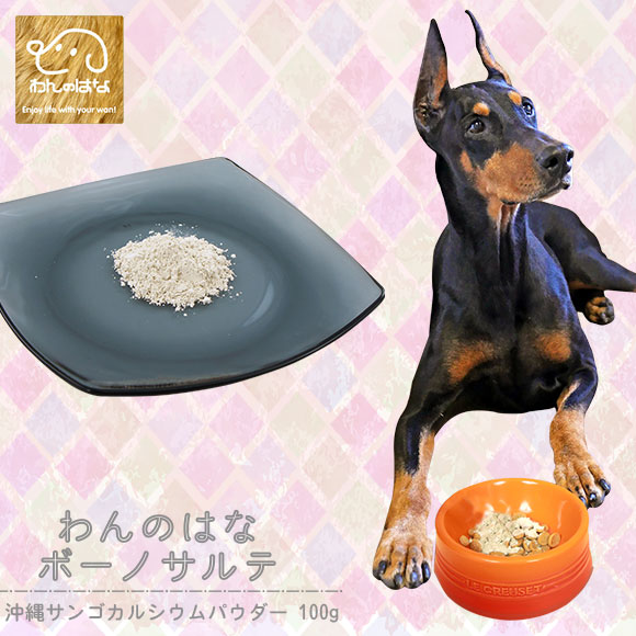 楽天市場 犬 手作り わんのはな ボーノサルテ 沖縄サンゴカルシウムパウダー 100g メール便ok 手作り食 手作りごはん ふりかけ トッピング ドッグ フード 犬用フード 餌 エサ えさ ご飯 ごはん I Dog 楽天 あす楽 翌日配送 犬の服のidog