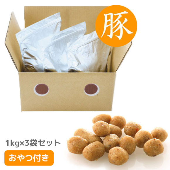 日本全国送料無料 楽天市場 犬 ドッグフード どっとわん ドットわん豚ごはんお得用パック3kgまとめ買いセット ドッグ フード ドライフード 犬用フード 餌 エサ えさ ご飯 ごはん まとめ買い お得 セット I Dog 楽天 あす楽 翌日配送 犬の服のidog