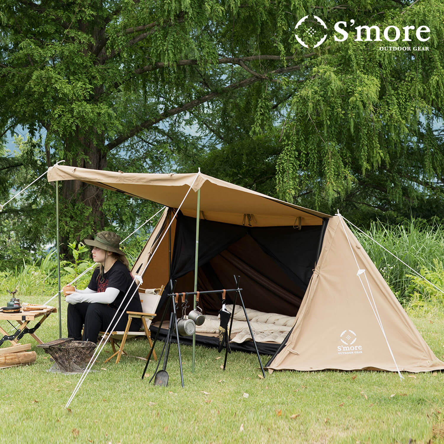 タイガーラモ　パップテント　ソロキャンプ 楽天市場】20%OFF 夏祭 【S'more / Kleine Base ( クライネ
