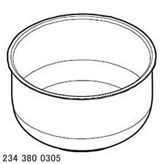 【純正品】2343800305 SHARP 内釜 内なべ ジャー炊飯器用【KS-S10E-S/KS-S10J-S/KS-Z101-S用】シャープ 新品 ※離島・沖縄配送不可