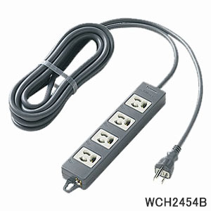 WCH2454B Panasonic OA水道栓 舞い降りる15A抜け打ちきり形 4コ口 5m 磁石付き添い人(黒いこと) 押しひろげる吊りひも パナソニック 新品