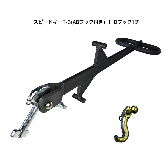 マンホール蓋開閉器 素早さ手がかりT-3型 A/B+D引っかかり1式