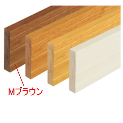 マツ六 木製ベースプレート2m80幅 片面ライン入 BH-512 Mブラウン