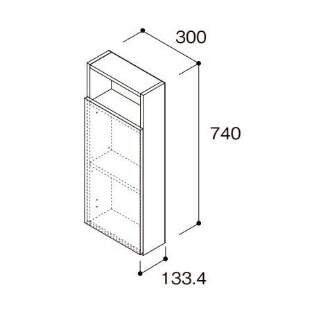 楽天市場】南海プライウッド サニタ トイレ収納ボックス Sタイプ SA15