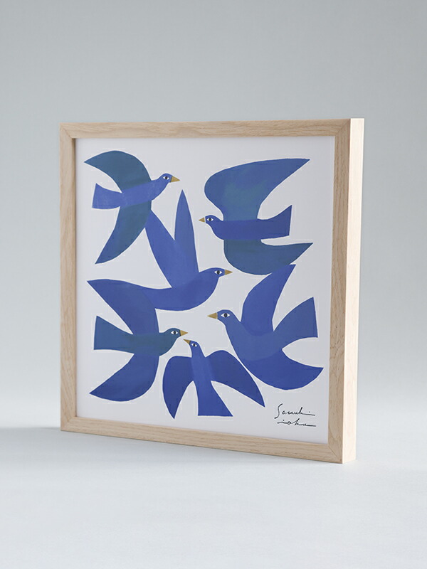 木製フレームの自然と鳥の絵画 41078c4221a6ce4a36b91e4044f512