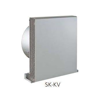バクマ工業 角型超スリムフード換気口給気用 SK-150KV-A10 網付