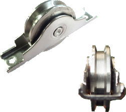 (12個入)ヨコヅナ SBS-0306(枠付) ベアリング入ステンレス戸車 H型 30mm