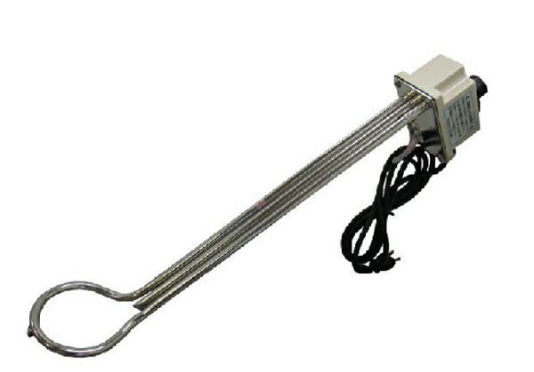 新光灯し火 投げ込み暖房器（サーモ付）1KW ロング 左官工具-その他