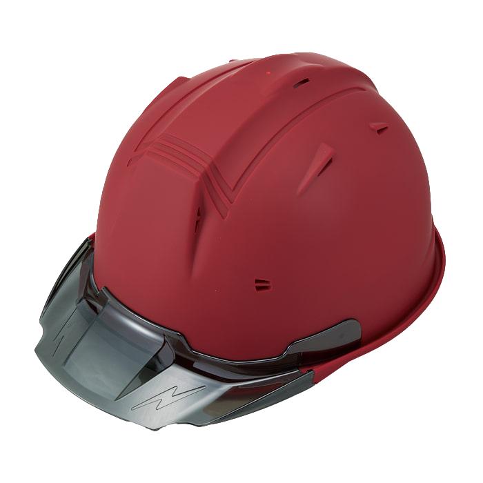 進和化学工業 ヘルメット SS-19Vプロ L赤マット/スモークバイザー 4582682020195