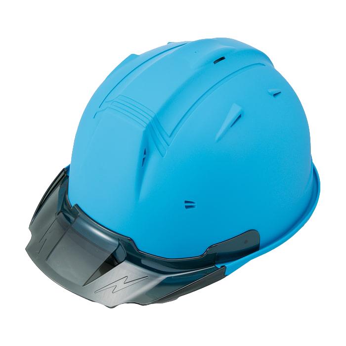 進和化学工業 ヘルメット SS-19Vプロ ブルーマット(63912)/スモークバイザー 4582682020317