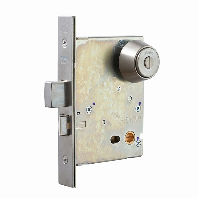 ユニオン KPS03001 ドアノブ用間仕切り錠 ステンレスヘアライン DT50～57 1組