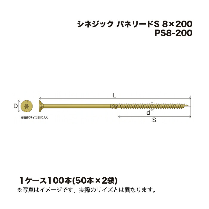 (1容れもの100本) シネジック パネリードS なおなお書き8-200 8×200