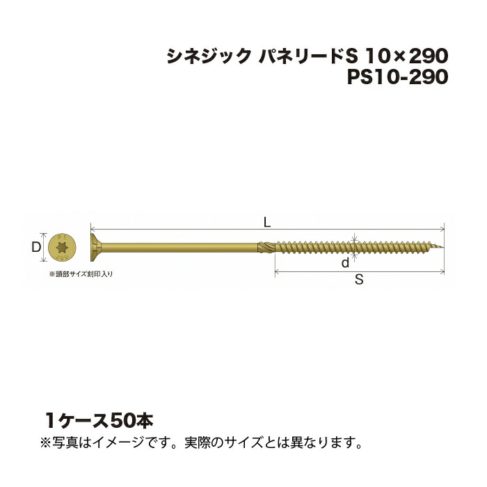 (1入れもの50本) シネジック パネリードS なおなお書き10-290 10×290