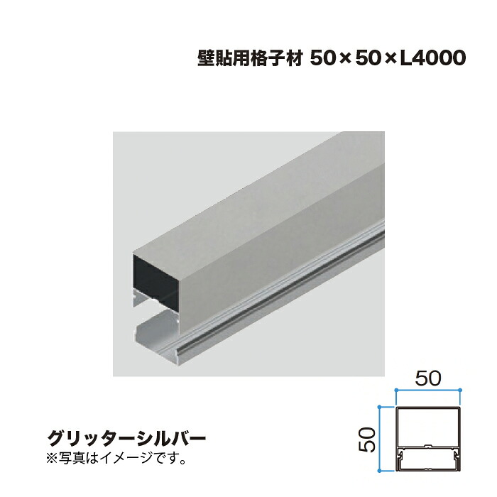 隼演芸会 壁貼用透かし彫り材 50×50 L4000 グリッターシルバー 1本 ※直送／人間宅不可
