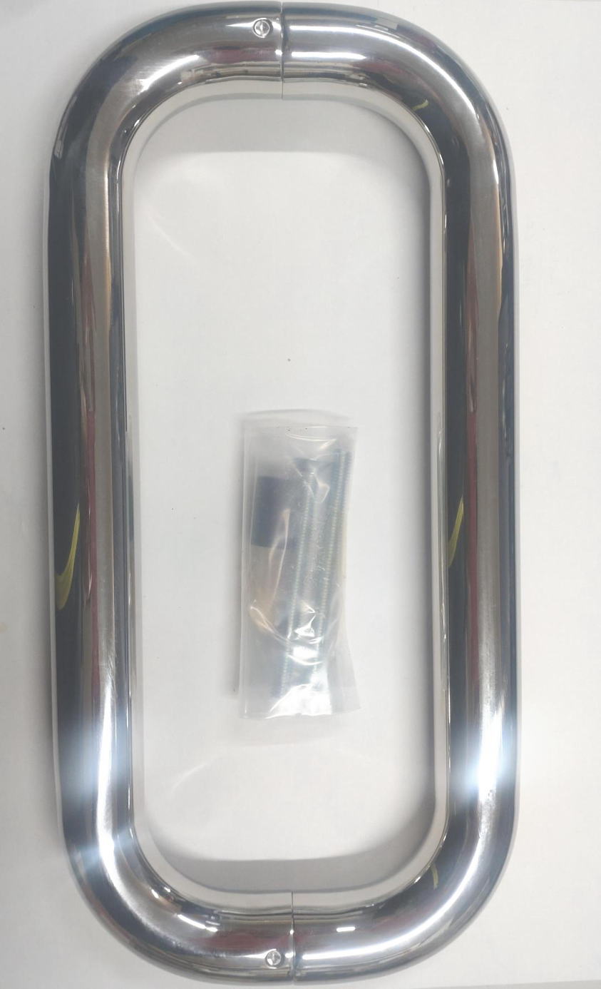 シロクマ No.72 両面ドアハンドル 両面用 サイズ小 φ25mm 鏡面磨 ドア取っ手 ドアハンドル ステンレス L275mm 棒取手