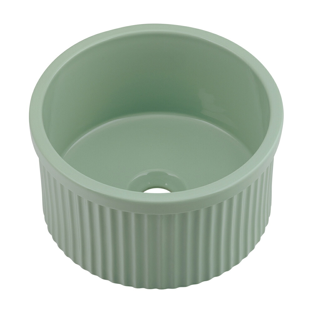 カクダイ 493-246-GR 丸型手洗器 グリーン
