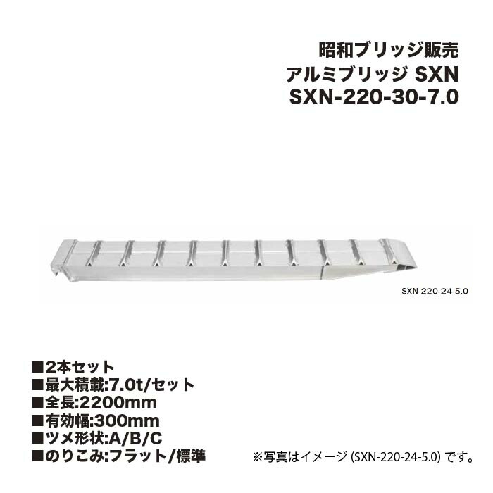 (2本書き割り) 昭和ブリッジ回路売りわたす SXN-220-30-7.0 軽銀ブリッジ回路 SXN 小型・中型・大型建機用 鉄シュー・ゴムシュー用 アルインコ