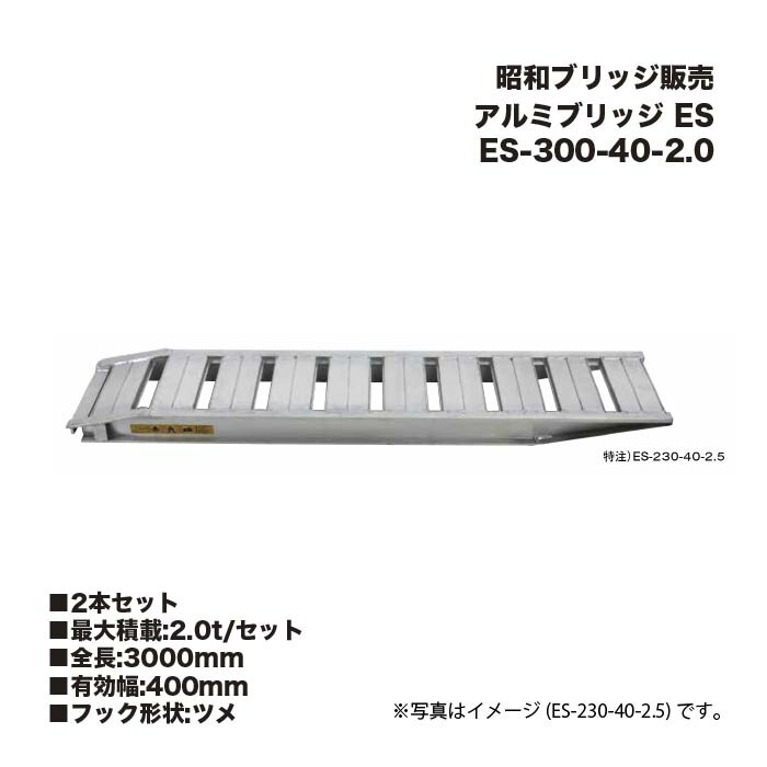 (2本仕掛ける) 昭和ブリッジ回路売りわたす ES-300-40-2.0 軽銀ブリッジ回路 (ツメ手合い) ES 四輪車用 天然ゴム車輪用 アルインコ