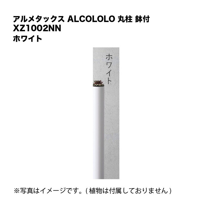 アルメタックス ALCOLOLO 丸柱 鉢付 白いこと XZ1002NN