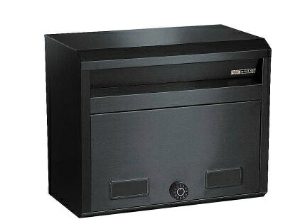 ハッピー金属 ファミール 682-SBK 戸建用 ステンレスポスト 外掛・スタンドタイプ