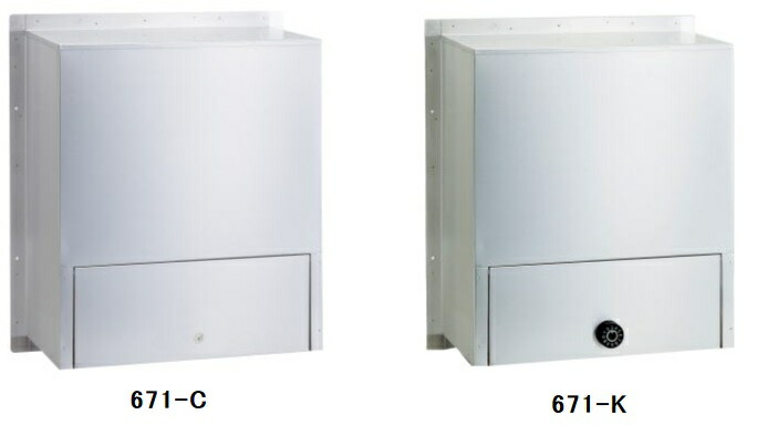 ハッピー金属 ファミール 671-C/K 戸建用 ステンレスポスト 内掛のみ
