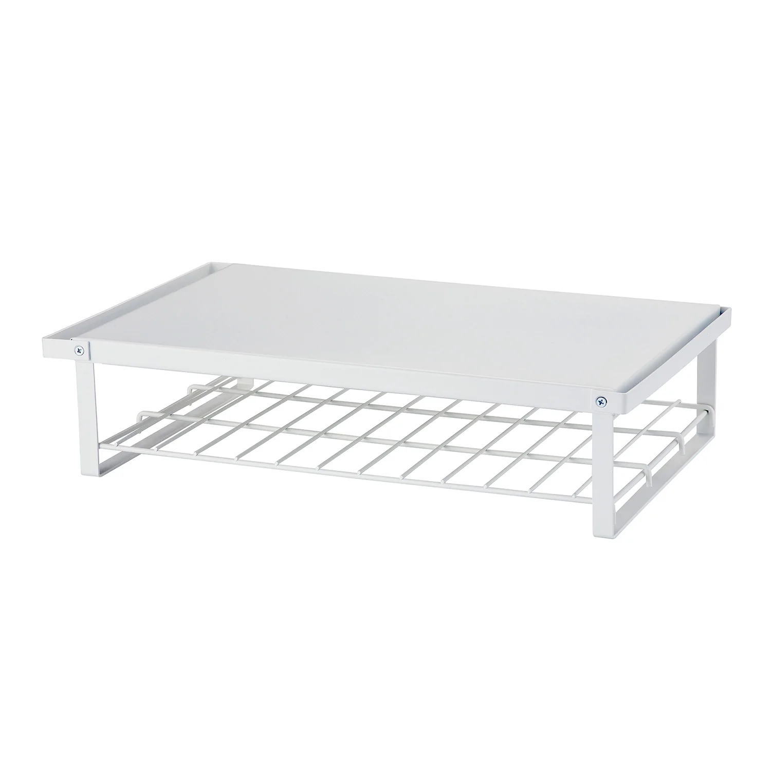 平安伸銅工業 REW-1 レンジ上ラック マットホワイト 棚2段 幅46cm 【8セット】