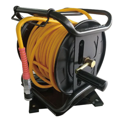 HiKOKI 0089-0296 高圧エアホースリール 固定式 （エアホース別売 ※エア供給用1.0mホース付）