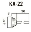 HIKOKI 軸付トイシ 939112 KA-22 20本入