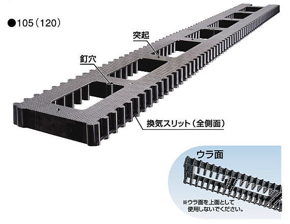 フクビ 土台パッキンL 120 DPL12(20入1ケース)