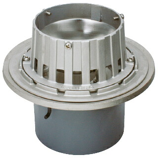 カネソウ ESSJ-2-50 ルーフドレン たて引き バルコニー中継用 ステンレス鋳鋼製 打込型 アスファルト防水・シート防水 ねじ込み式