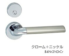 川口技研 LVS-84N-4ND-Cr 丸座 表示錠 LVSケース錠仕様 ND(丸サムターン座)type クローム＋ニッケル