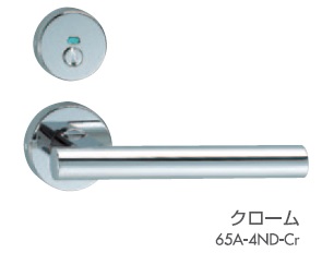 川口技研 LVS-65A-3ND-Cr 丸座 内締錠 LVSケース錠仕様 ND(丸サムターン座)type クローム