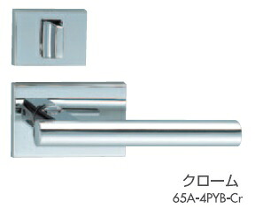 川口技研 LVS-65A-4NDYB-Cr 横長角座 表示錠 LVSケース錠仕様 ND(丸サムターン座)type クローム