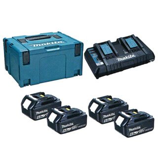 マキタ パワーソースキット2 (バッテリBL1860B×4本/2口手っとり早い申し受ける器DC18RD/マック容器に並べる手合い3）