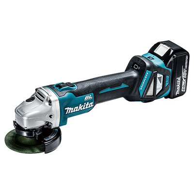 マキタ GA412DRGX 100mm充電式ディスクグラインダ (バッテリBL1860B×2本・充電器DC18RF・ケース付 ※ワイヤレスユニット別売)|家づくりと工具のお店 家ファン!