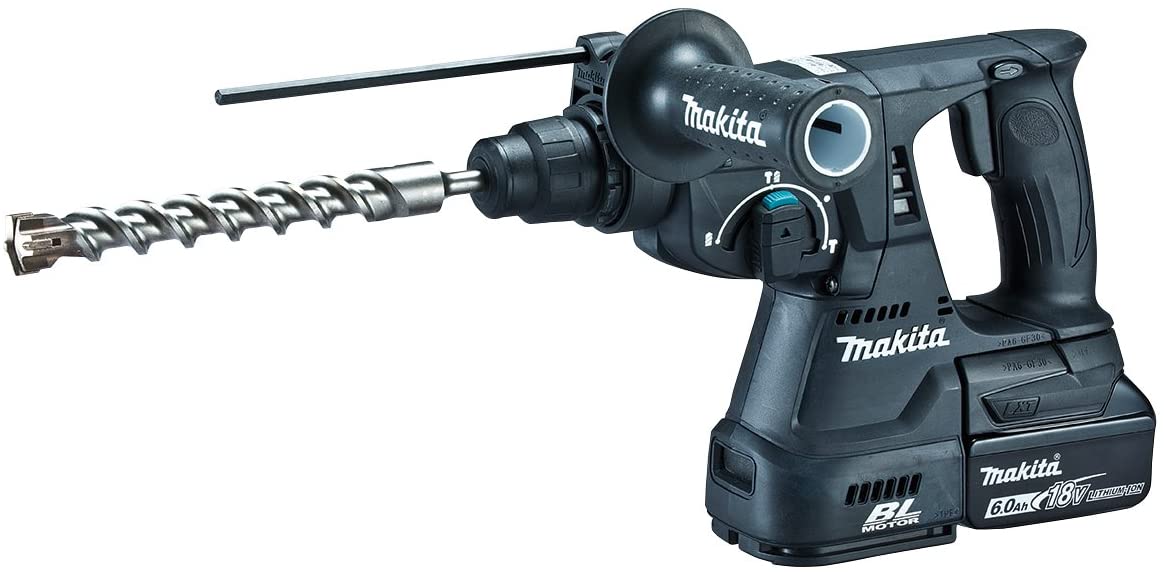 マキタ HR244DRGXB 24mm充電式ハンマドリル(黒) バッテリBL1860B×2本・充電器DC18RC・ケース付 ※ビット別売 48,163円