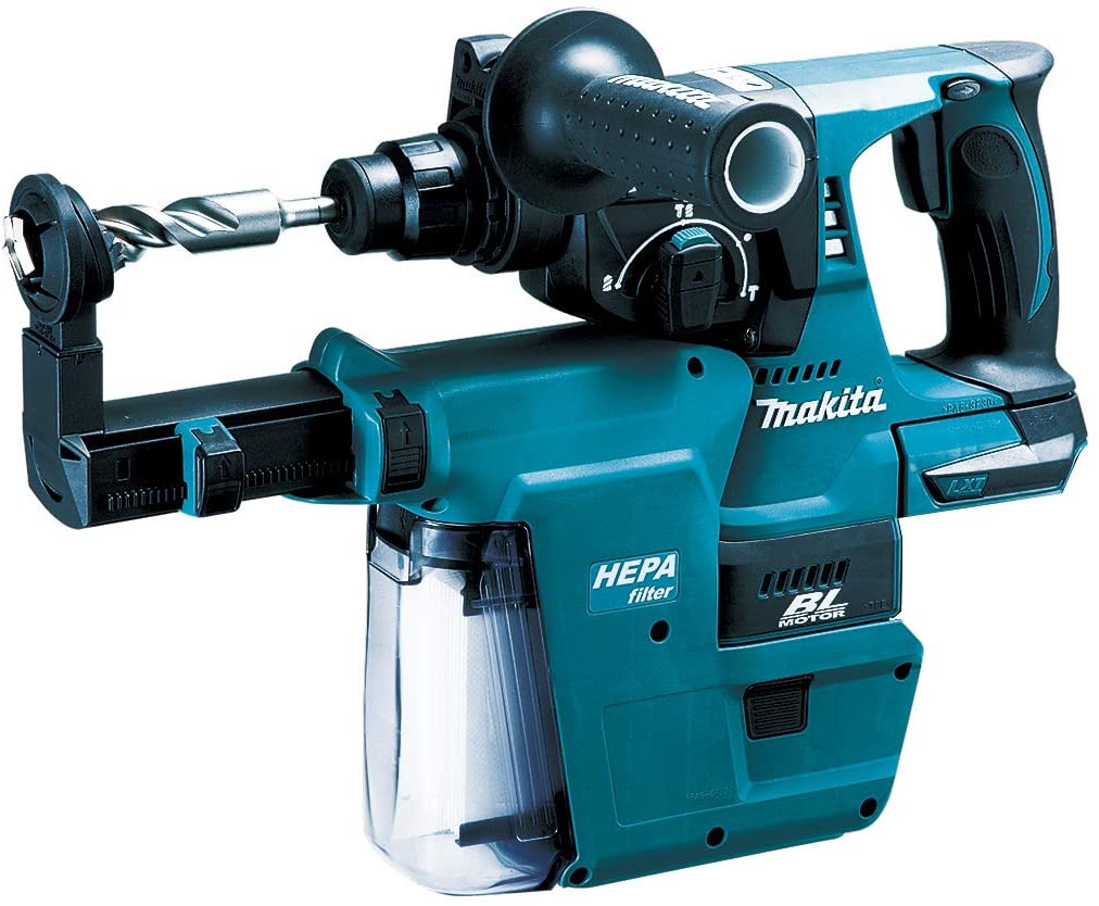 マキタ HR244DZKV 24mm充電式ハンマドリル 本体+ケース+集じんシステムDX01付 ※バッテリ・充電器・ビット別売|家づくりと工具のお店 家ファン!