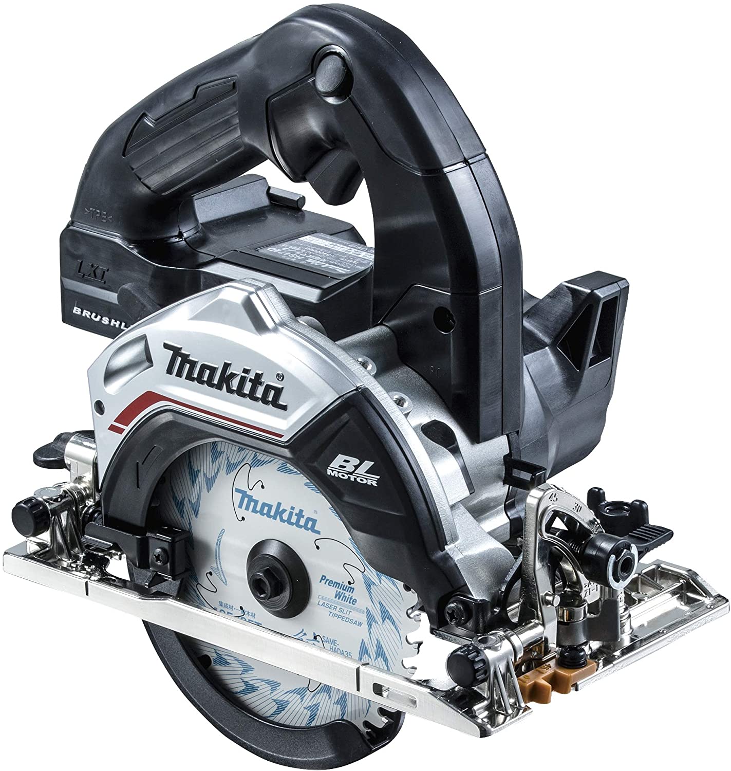 マキタ HS472DZB 125mm充電式マルノコ(黒) 本体のみ(鮫肌チップソー付) ※バッテリ・充電器・ケース別売