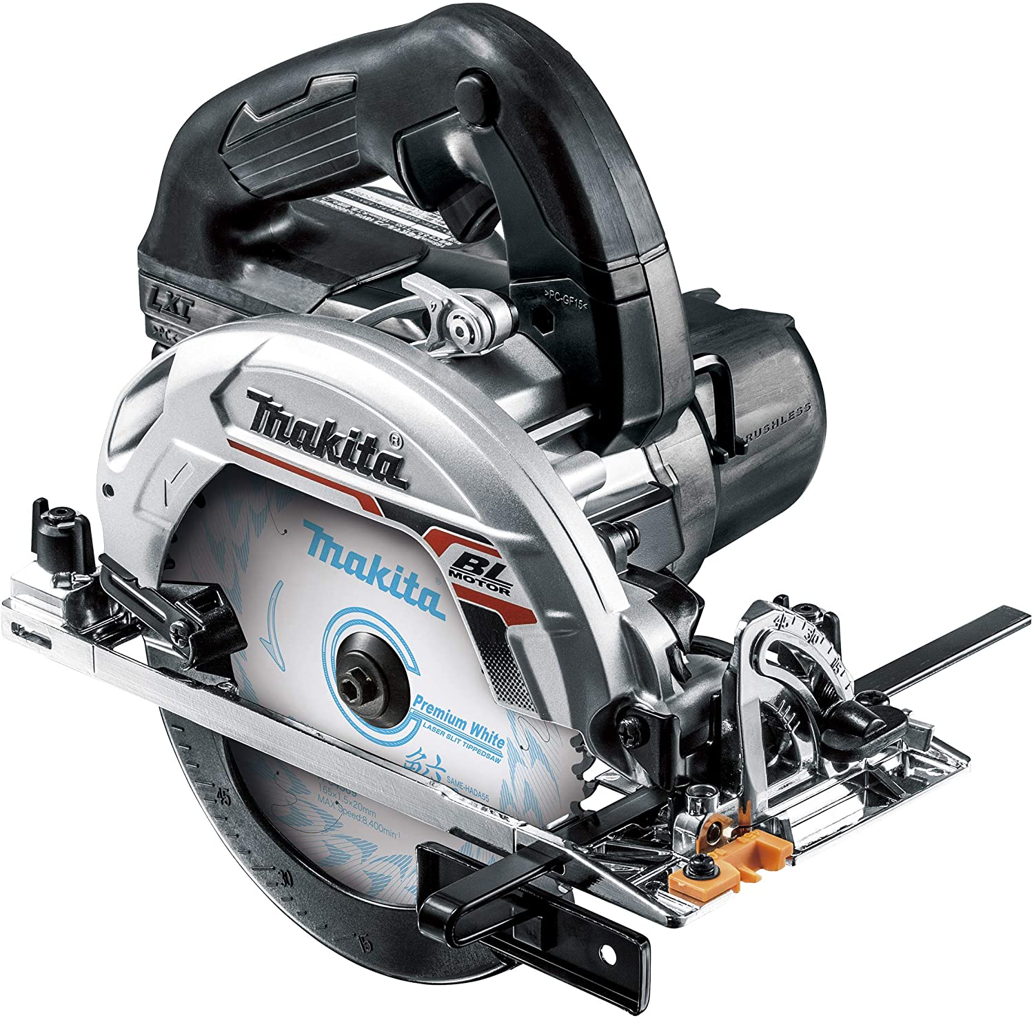 マキタ HS631DGXSB 165mm充電式マルノコ(黒) バッテリBL1860B×2本・充電器DC18RF・鮫肌チップソー・ケース付