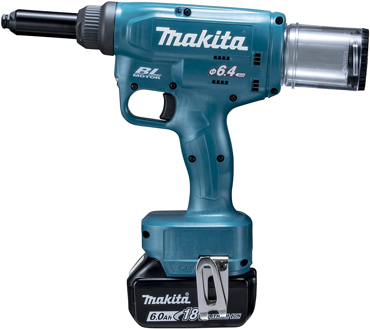 マキタ RV250DRG 充電式リベッタ 4.8/6.0/6.4用付属セット品・バッテリBL1860B・充電器DC18RF・ケース付