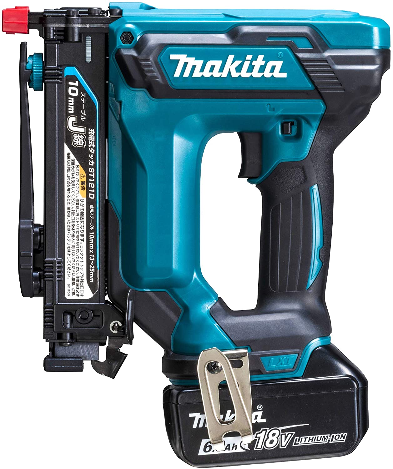 マキタ ST121DRG 10粍申し受ける式タッカ バッテリBL1860B・申し受ける器DC18RF・入れもの付