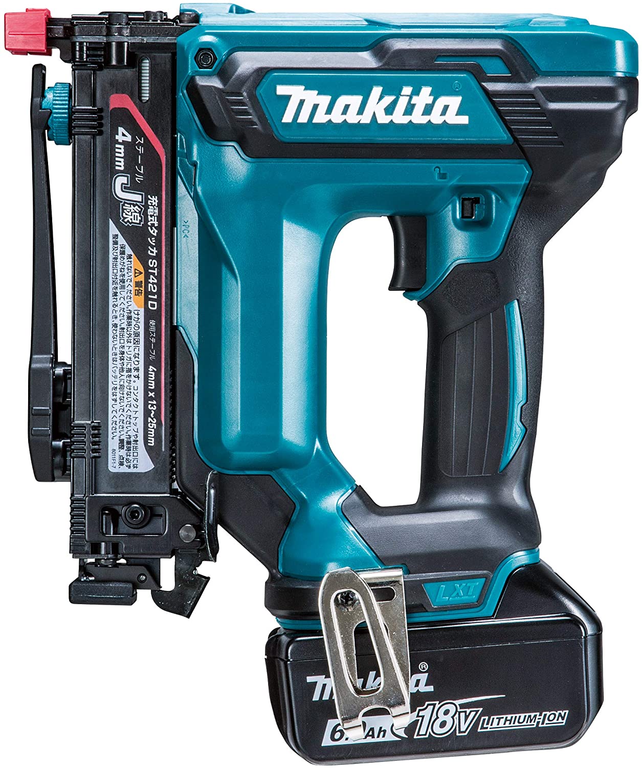 マキタ ST421DRG 申し受ける式タッカ バッテリBL1860B・申し受ける器DC18RF・入れもの付
