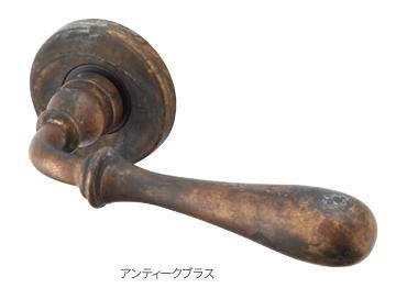 マルキハードウェア MLB-150 アンティークブラス トスカーナレバーハンドル 空錠 BS51 丸喜金属