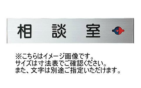 神栄ホームクリエイト(新協和) SK-AN-2LR 原則として室名札(平付型) UV刷り上げる 横すべり見せびらかす付 軽銀 受注生み出すこと