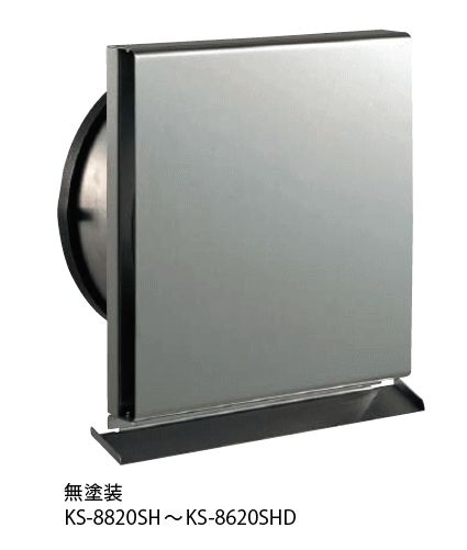 キョーワナスタ KS-8620SHD 屋外換気口 スリムタイプ 防火ダンパー付 内径Φ150パイプ用 無塗装