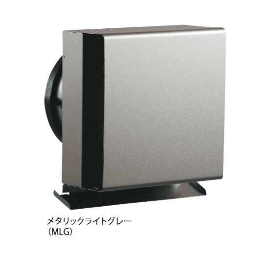 キョーワナスタ KS-8620SHED-MLG 屋外換気口 強制換気用スリムタイプ 防火ダンパー付 内径Φ150パイプ用 メタリックライトグレー