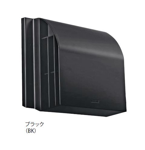 キョーワナスタ KS-8809AHD-#-BK 屋外換気口 アルミニウム／耐外風タイプ 防虫網・防火ダンパー付 内径Φ100パイプ用 ブラック
