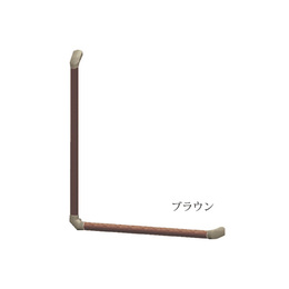 シコク 微笑みかけるの百合 木製助けること手摺り L型7060 左 赤銅色(456-662)